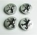 Tapacubos para Peugeot 206 308 307 207 208 3008 407 2008, 4 Piezas 60mm Rueda Central A Prueba de Herrumbre Insignia Emblema Logotipos Cubierta de Repuesto Accesorios de Estilo Automático,B