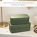 Decorative Storage Boxes with Lids – Set of 2 Beautiful Fluted Cardboard Organizer Bins for Your Home Bookshelf Decor to Safely Store Your Documents, Memory Box Items and Other Keepsakes in Style