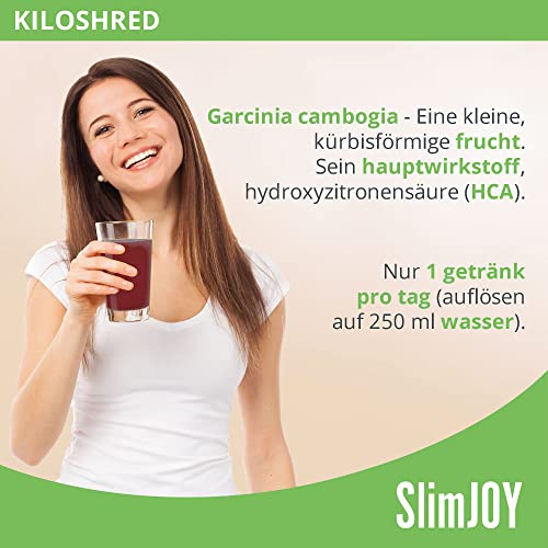 SlimJOY KiloShred - Getränk mit Garcinia Cambogia, Java Tee und Weißen Maulbeeren - 30 Beutel von Sensilab - mit Kostenloser E-Book Ratgeber