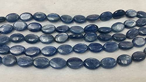 Perles ovales cyanite bleue 13x18mm LKBEADS pour accessoiriser vos tenues d'été avec élégance