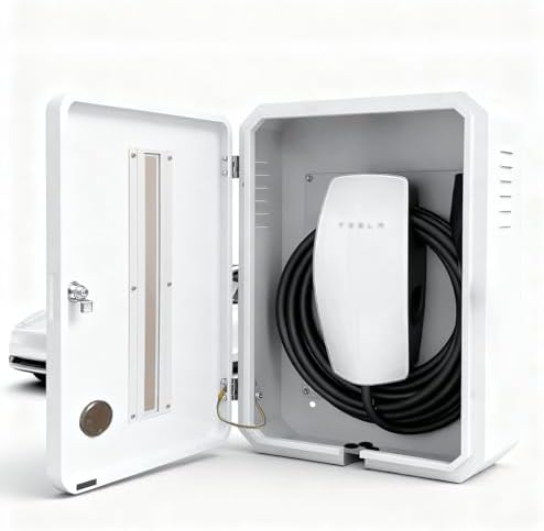 EV Charger Cover Box Mount for Tesla - Durable Weatherproof & The...