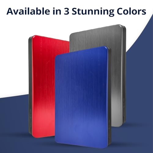 1TB Portable External Hard Drive – Ultra Slim USB 3.0 HDD with LED Light Indicator – Plug & Play Backup Storage Device – Portable Hard Drive for PC, Mac, PS4, & More – Universal Compatibility - Image 2