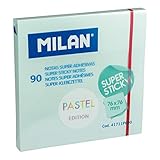 rollo papel pasteleria Medidas: 76 x 76 mm. Bloc 90 hojas super adhesivas azul Pastel 76 x 76 mm NUEVO