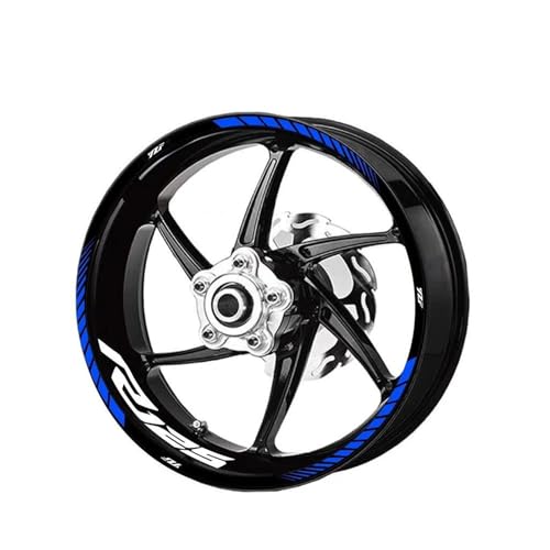 Felgenaufkleber Motorrad-Felgenaufkleber, Reflektierende Felgenaufkleber Für Yamaha YZF R125 R 125 YZF-R125 17 Zoll Streifenaufkleber Felgen Aufkleber Motorrad Tuning