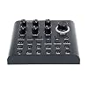 TOTHEBEACH Sound mengpaneel, V8P USB opladen Bluetooth Live Soundkaart, Audio DJ Mixer & Voice Changer Geluidskaart met…