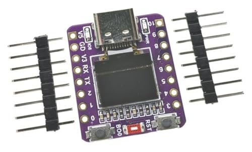 Carte de développement ESP32-C3 avec écran 0,42 pouce, double mode WiFi for ESP-IDF, compatible MicroPython et idéale for les projets IoT et domotiques.