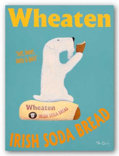 Wheaten Irish Soda Bread by Ken Bailey 10"x8" Art Print Poster