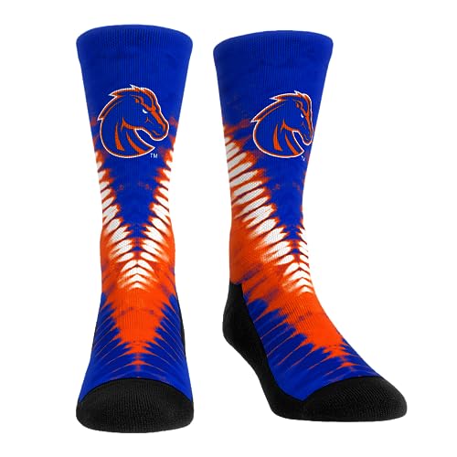 Rock 'Em NCAA Boise State Broncos - V Shape Tie Dye Socks (S-M)