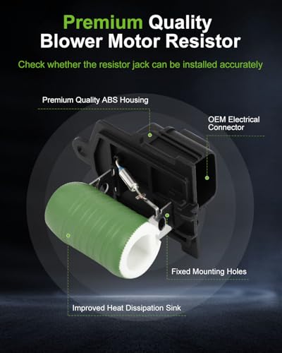 Image of SCITOO HVAC Blower Motor Resistor Regulator Fit for 2008-2016 for Chrysler Town & Country,2008-2019 for Dodge Grand Caravan,2009-2019 for Dodge Journey,OE-68054677AA Resistor Replacement