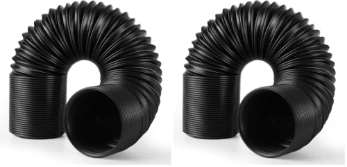 Image of 3 Inch Cold Air Intake Pipe: Universal Flexible Duct with Length from 10 inch to 40 inch for Customize Air Intake System Hose Tube (Pack of 2)