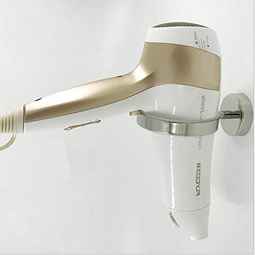 Haartrocknerhalter aus Edelstahl | Bad Badezimmer Fön Fönhalter Fönhalterung Haartrockner Haartrocknerhalterung Halter Halterung Wand WC