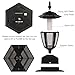 Dynaming Solar Flame Post Lights Outdoor, Solar Powered Lamps Fence Post Cap Lights, Flickering Flame LED Lantern Decorative Waterproof for Garden Deck Patio, Fit 4x4, 5x5 or 6x6 Wooden Posts, 4 Pack