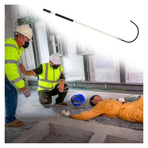 Pértiga de salvamento de fibra de vidrio para obras eléctricas