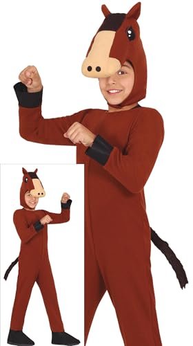 FIESTAS GUIRCA Déguisement de cheval pour enfant - Costume de cheval pour enfants - Déguisement d'animaux pour enfants de 7 à 9 ans