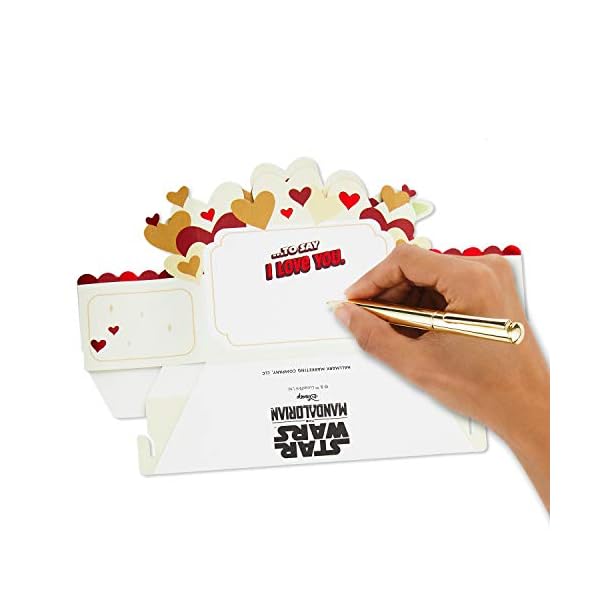 Hallmark Paper Wonder Star Wars Baby Yoda Pop Up Valentines Day Card, Love Card, Anniversary Card (Reaching Out… – Bild 6