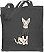 Shirtracer Katzenbesitzer Geschenk Katze - Tattoo Sphynx-Katze - Unisize - Dunkelgrau - sphynx katze deko - WM101 - Stoffbeutel aus Baumwolle Jutebeutel lange Henkel