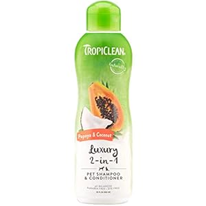 TropiClean Dog Shampoo, Made in USA – Derived from Natural Ingredients – Grooming Supplies for Smelly Dogs, Puppies, and…