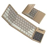 キーボード Bluetooth 折りたたみ式 ワイヤレス ipad キーボード ipad mini 薄型軽量 3台同時接続 テンキー &タッチパッド搭載 Type-C充電式