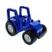 Produktbild Bauernhof Traktor Auto blau groß Trecker Frontlader Lego Duplo E13
