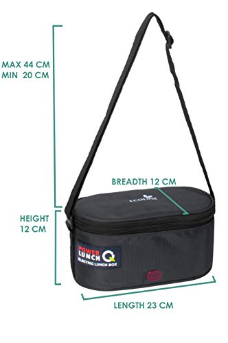 Image of Ecoline Q4, Electric Lunch Box,Capacity 1400ml (Black)