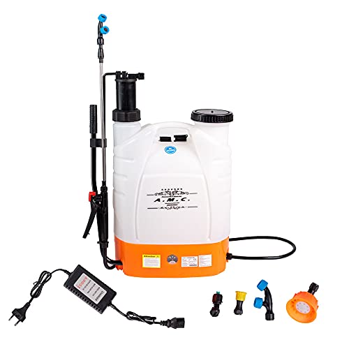 AMC Pompa a Spalla 16L con Nebulizzatore Elettrico e Manuale