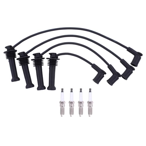 Zündkerzen Zündkabel Satz Zündleitung Zündleitungssatz Zündungskabel Zündkerze Zündspule Zündleitungen Zündkabelsatz für Fiesta MK6 Focus MK2 Focus MK3 Mondeo MK4 B Max cmax Grand C-Max C30 S40 V50