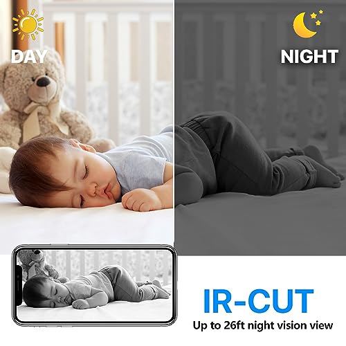 Smallest Wireless WiFi Battery Camera,HD1080P Security Camera,Portable Surveillance Camera with Video Recording Live Feed Night Vision,Motion Detection,Cloud Storage for Security with iOS Android APP - Thumbnail 5