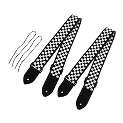 Totority 2 Pièces Sangle De Guitare Acoustique Guitare Bandoulière Basse Bandoulière Grilles Sangle De Guitare Guitare Ceinture De Remplacement Ceinture De Guitare Électrique Ceinture À - Les Beatles, Paul McCartney, John Lennon, RIngo Starr, George Harrison