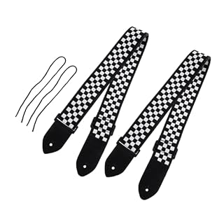 Totority 2 Pièces Sangle De Guitare Acoustique Guitare Bandoulière Basse Bandoulière Grilles Sangle De Guitare Guitare Ceinture De Remplacement Ceinture De Guitare Électrique Ceinture À - Les Beatles, Paul McCartney, John Lennon, RIngo Starr, George Harrison