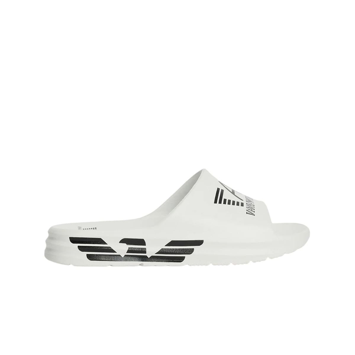 EA7 Emporio Armani Zapatos de Playa Blanco/Negro (7X000356-AF18618-MZ021) Pantuflas de Playa Hombre Blanco Antideslizante con Logo EVA en una Suela Más Gruesa
