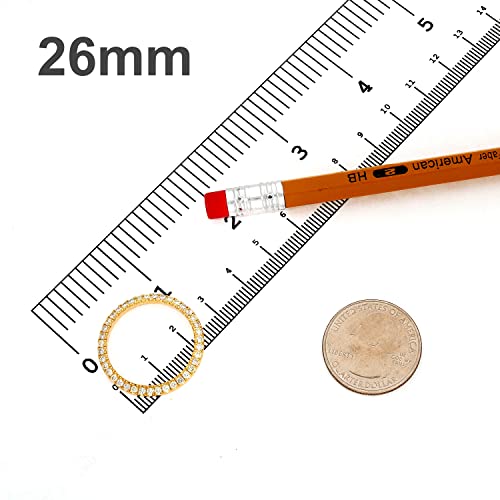 Natural Diamond 10K Yellow Gold Bezel Rolex Datejust Oyster Watch 26Mm 31Mm 36Mm, 26Mm #TOP3