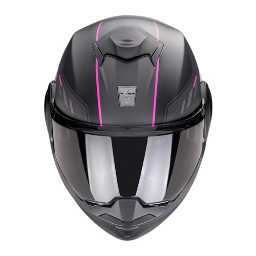Casco Scorpion Exo-Tech EVO Socius cómodo y compacto en negro y rosa S 2