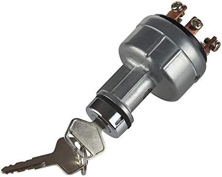 MIDIYAIgnition Starter Key Switch with 4 Position 6 Terminal 2 Keys Replacement for PC200－2/3/5/7/8, 20Y-06-24680,22B-06-11910,Komatsu PC200-7,PC120-6,PC130-6 PC250-6