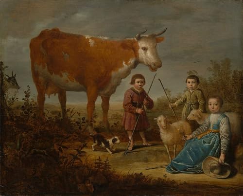 Image sur toile d'Aelbert Cuyp pour habiller un grand mur vide de salon