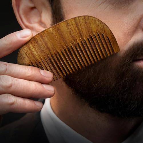 Image of Compact Wooden Comb | Style your beard hassle-free | Pocket-size Elegant Comb for hair & Beard styling | Light Weight For Healthy & Stylish Beard