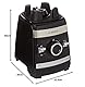 Bosch Standmixer VitaBoost MMBH6P6B, 6-Klingen-Edelstahlmesser, 2,5l Tritan-Mixbehälter, Stopfer, 6 Automatikprogramme, Rezeptbuch, BPA-frei, einfache Reinigung, 45,000 U/min, 1600 W, schwarz