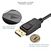 UVOOI DisplayPort to DVI Cable 6.6 Feet, Display Port (DP) to DVI-D Male to Male Cable Adapter Compatible with PC, Laptop, HDTV, Projector, Monitor, More- Gold-Plated