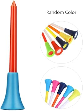 Cushion Top Golf Tees 50 Pack, Rubber Golf Tees Plastic Unbreakable Mixed Colors Golf Tees,3 1/4 inch for YourChoice,Gift for Golfer or Family