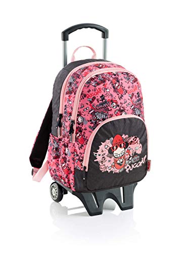 Pucca 18291 Mochila Triple con Carro Enjoy Life