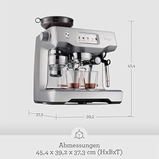 Sage - The Oracle Touch - Kaffeevollautomat mit automatischem Milchaufschäumer - Gebürsteter Edelstahl