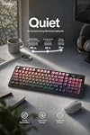 Wireless Gaming Keyboard, 2.4G/Bluetooth/Wired 3-Mode | Software Programmable RGB, Gasket Structure, Cloud-Like Soft Keys, Ideal for Writers & Gamers