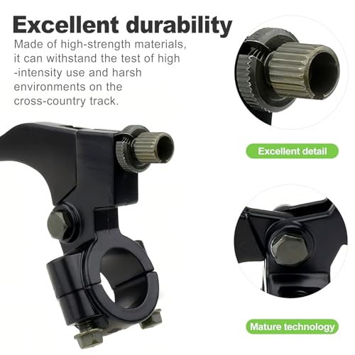 Image of 7 /8 inch Universal Motorcycle Clutch & Brake Lever Perch Set | Compatible with Dirt Bikes, Pit Bikes, and 125cc Models | Adjustable Clutch Brake Levers for Off-Road Motorcycles