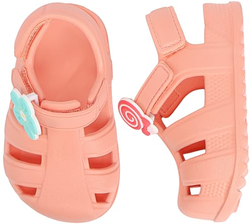 Image of ChayChax Toddler Classic Fisherman Sandals Boys Girls Closed Toe Water Pool Beach Sandal Naturally Splay