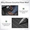 Cacartist Floor Mats Custom Fit for Ford Maverick 2026 2025 2024 2023 2022 (Only Fits Hybrid Models) TPE 3D All Weather Waterproof Durable Heavy Duty 1st & 2nd Row Floor Liners