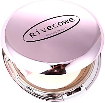 Rivecowe Brightening Powder Pact SPF30 Pa++ No. 21 Natural Beige, Naturally Pressed of Nano Particle Powder, Special Herb No.8 & Sebum Control Powder, Korean K-Beauty Makeup Cosmetics
