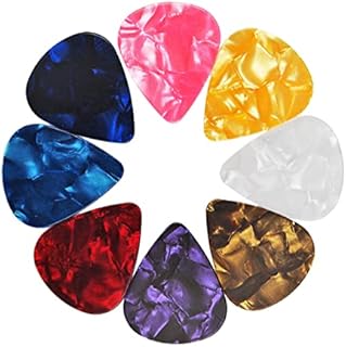 MenYiYDS-30 Pieces of Guitar Picks, Acoustic Guitar Picks, Electric Guitar Picks, Ukulele, Bass, Guitar Picks, Guitar Accessories (Mixed Colors)