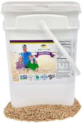 Hard White Wheat Berries : Wheatland™ : 25 lb Bulk: Emergency Preparedness : Mylar : Oxygen Absorber : 30 Year Shelf Life : Non GMO: NO Glyphosate : Long Term Food Storage
