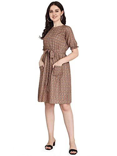 Image of GRECIILOOKS Women's A-Line Rayon Mini Dress