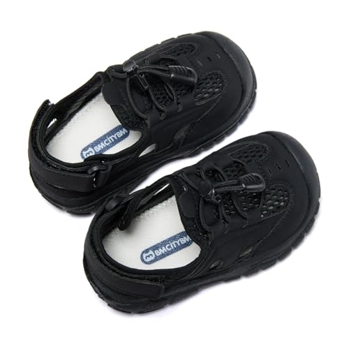 Image of BMCiTYBM Baby Boy Girl Closed Toe Summer Toddler Sandals Lightweight Shoes Infant Non-Slip First Walking Sneakers 6 9 12 18 24 Months 2-3 Years