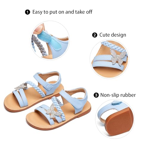 Image of GINFIVE Toddler Girls Sandals Girls Toddler Sandals Little Girls Kids Shoes